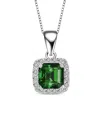 Genevive Silver Cz Necklace