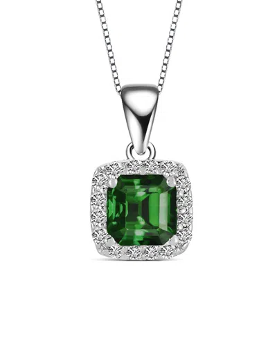 Genevive Silver Cz Necklace