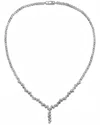 Genevive Silver Cz Necklace