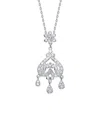Genevive Silver Cz Pendant
