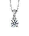Genevive Silver Cz Pendant