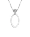 Genevive Silver Cz Pendant