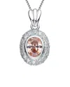 Genevive Silver Cz Pendant