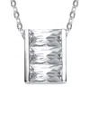 Genevive Silver Cz Pendant