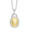 Genevive Silver Cz Pendant