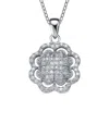 Genevive Silver Cz Pendant