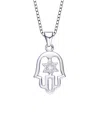 Genevive Silver Cz Pendant