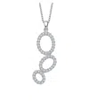 Genevive Silver Cz Pendant