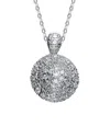 Genevive Silver Cz Pendant