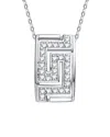 Genevive Silver Cz Pendant