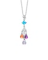 Genevive Silver Cz Pendant