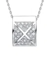 Genevive Silver Cz Pendant