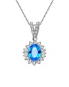 Genevive Silver Cz Pendant