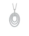 Genevive Silver Cz Pendant
