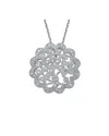Genevive Silver Cz Pendant