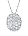Genevive Silver Cz Pendant