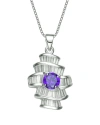 Genevive Silver Cz Pendant