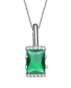 Genevive Silver Cz Pendant