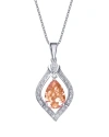 Genevive Silver Cz Pendant