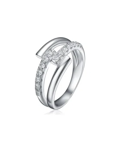 GENEVIVE GENEVIVE SILVER CZ RING