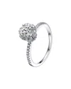 Genevive Silver Cz Ring In Silver