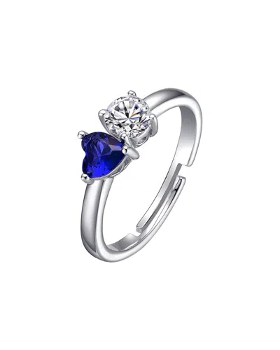 GENEVIVE GENEVIVE SILVER CZ RING