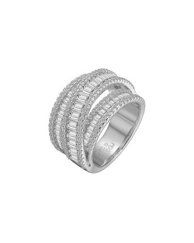 GENEVIVE GENEVIVE SILVER CZ RING