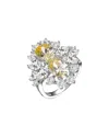 Genevive Silver Cz Ring
