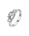 Genevive Silver Cz Ring