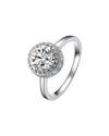 Genevive Silver Cz Ring