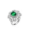 Genevive Silver Cz Ring