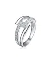 Genevive Silver Cz Ring