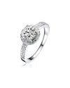 Genevive Silver Cz Ring