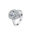 Genevive Silver Cz Ring