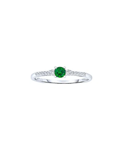 Genevive Silver Cz Ring