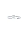 Genevive Silver Cz Ring