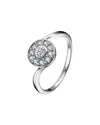 Genevive Silver Cz Ring