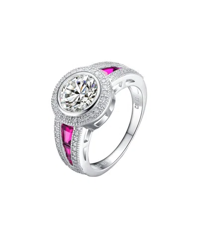 GENEVIVE GENEVIVE SILVER CZ RING