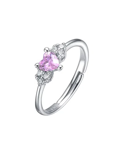 Genevive Silver Cz Ring In Metallic