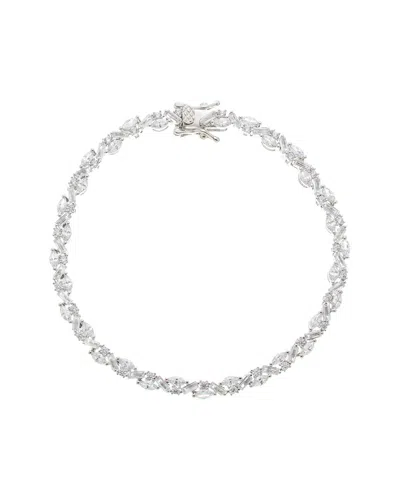 GENEVIVE GENEVIVE SILVER CZ STATEMENT BRACELET