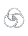 Genevive Silver Cz Statement Pin