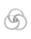 Genevive Silver Cz Statement Pin