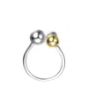 Genevive Silver Cz Statement Ring