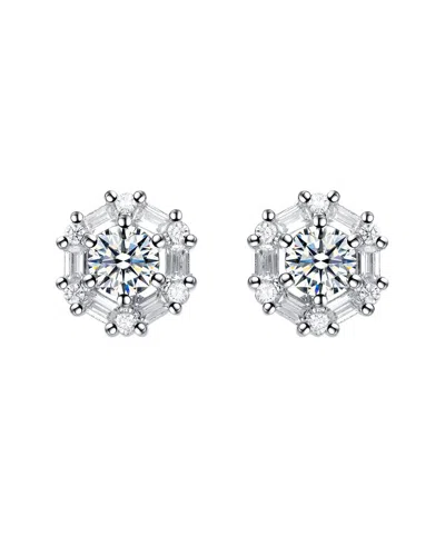 Genevive Silver Cz Studs