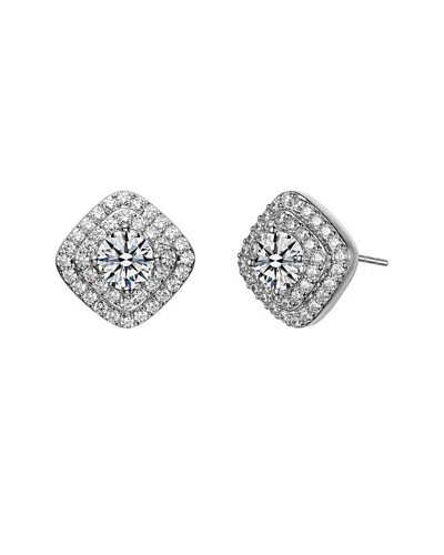 Genevive Silver Cz Studs