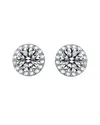 Genevive Silver Cz Studs