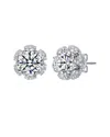 Genevive Silver Cz Studs