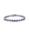 Genevive Silver Cz Tennis Bracelet
