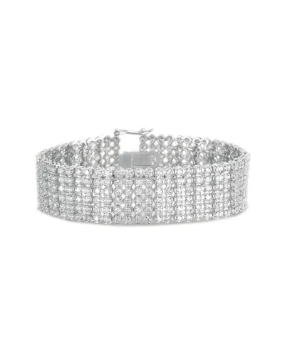 Genevive Silver Cz Tennis Bracelet