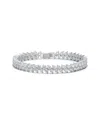 Genevive Silver Cz Tennis Bracelet
